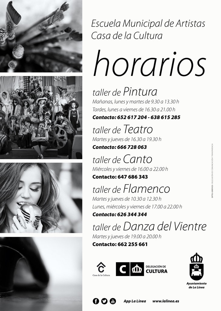 Horarios Esc.Mun. de Artistas 2016
