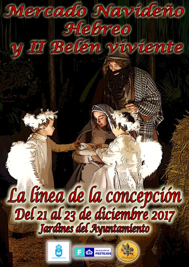 MERCADO HEBRERO Y BELEN VIVIENTE CARTEL