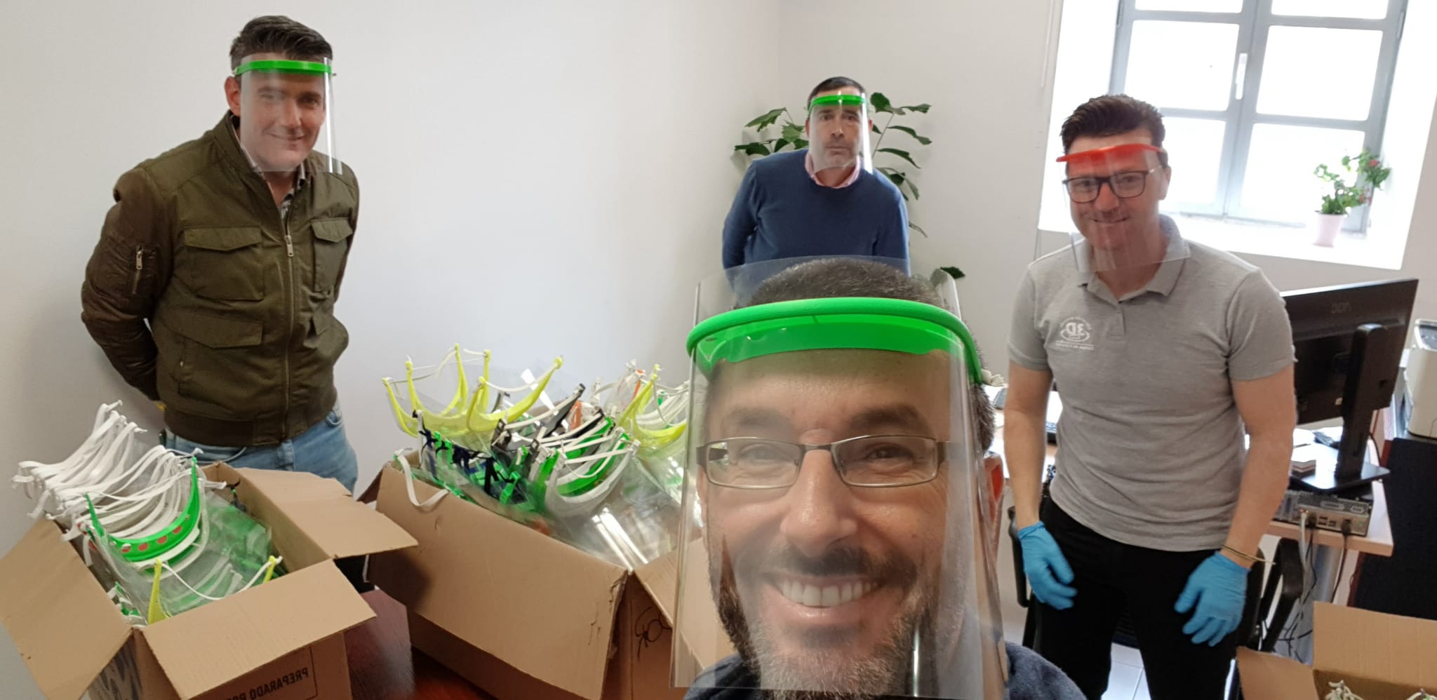 Donacion pantallas faciales