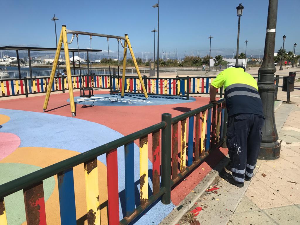 Pintado parque infantil Poniente