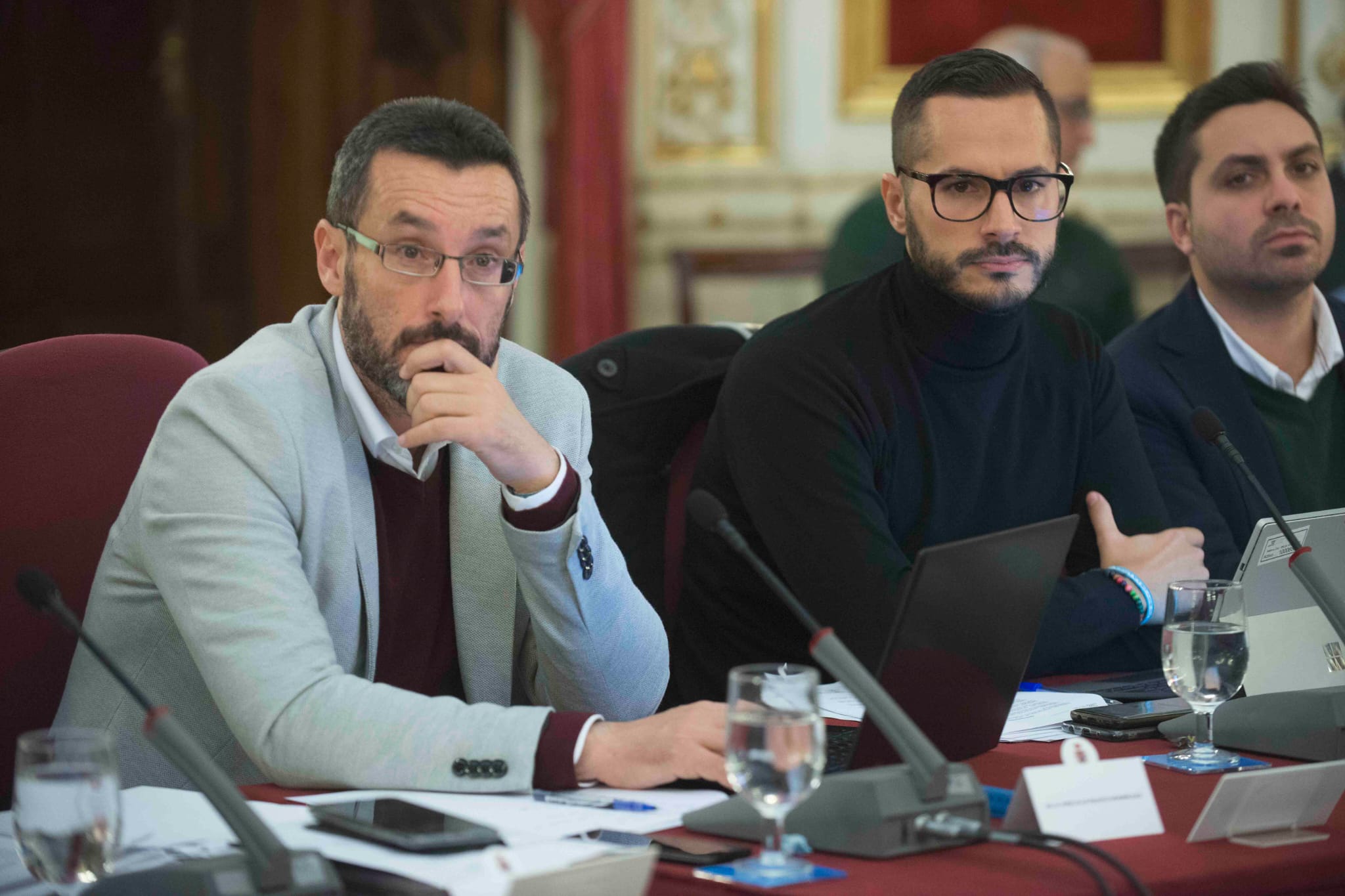 Juan Franco y Mario Fernandez pleno diputacion 1
