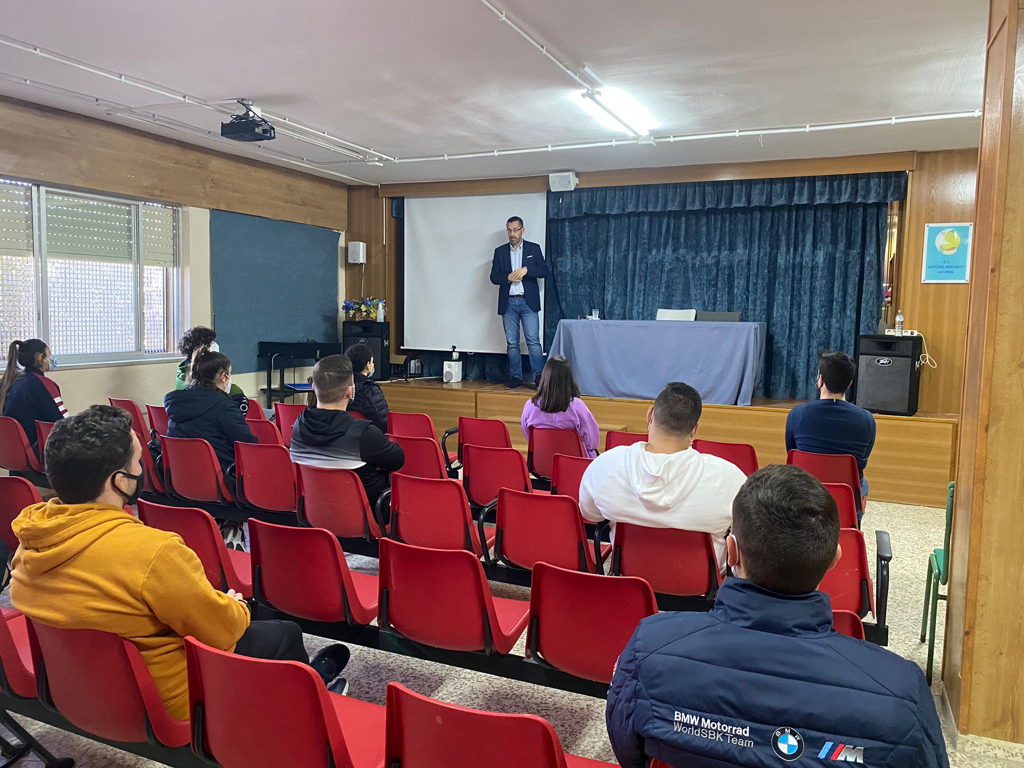 Charla alcalde en IES Machado