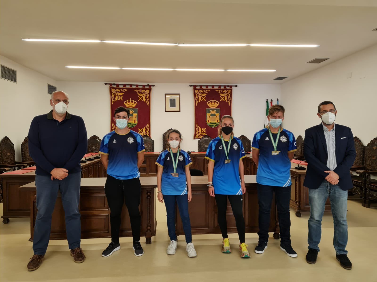 Recepción remeros Club Maritimo Linense