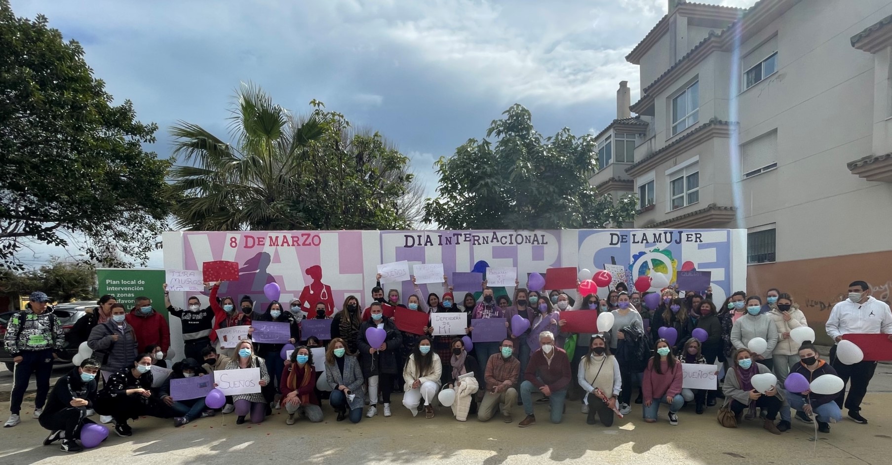 Mural Junquillos Dia Internacional Mujer 2