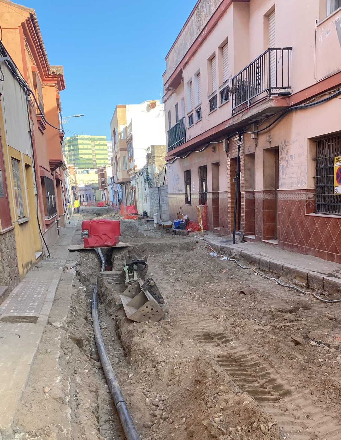 Obras calle Crespo